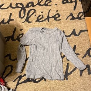 Brandy Melville Heather Gray Long Sleeve Tee